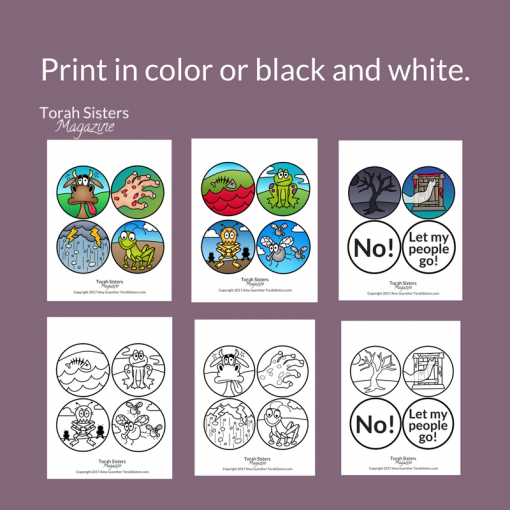 Ten Plagues Craft Printable 2017 Torah Sisters